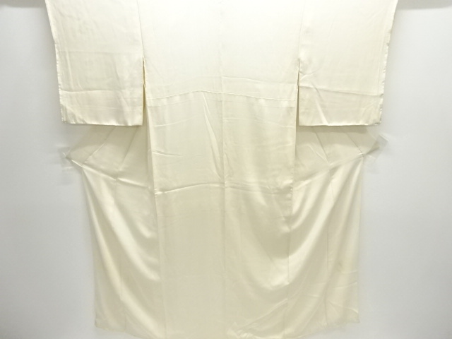 JAPANESE KIMONO / ANTIQUE WHITE BROCADE KIMONO FOR SUMMER NAKAGI